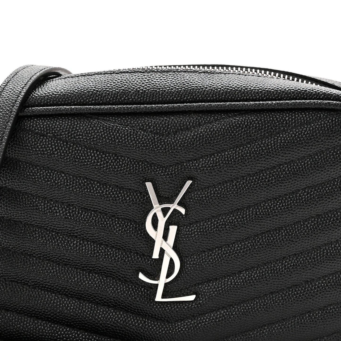 Grain De Poudre Matelasse Monogram Mini Lou Camera Bag Black