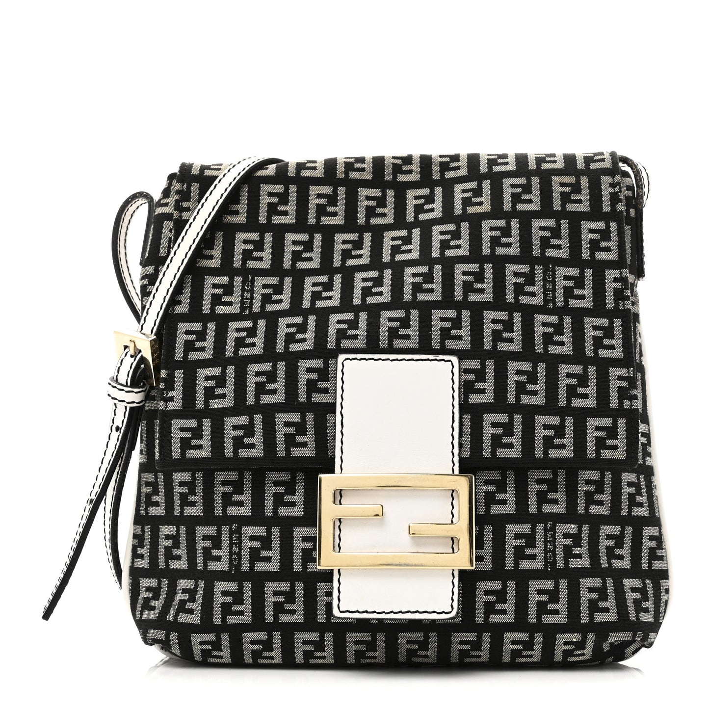 Zucchino Tube Messenger Bag Black White