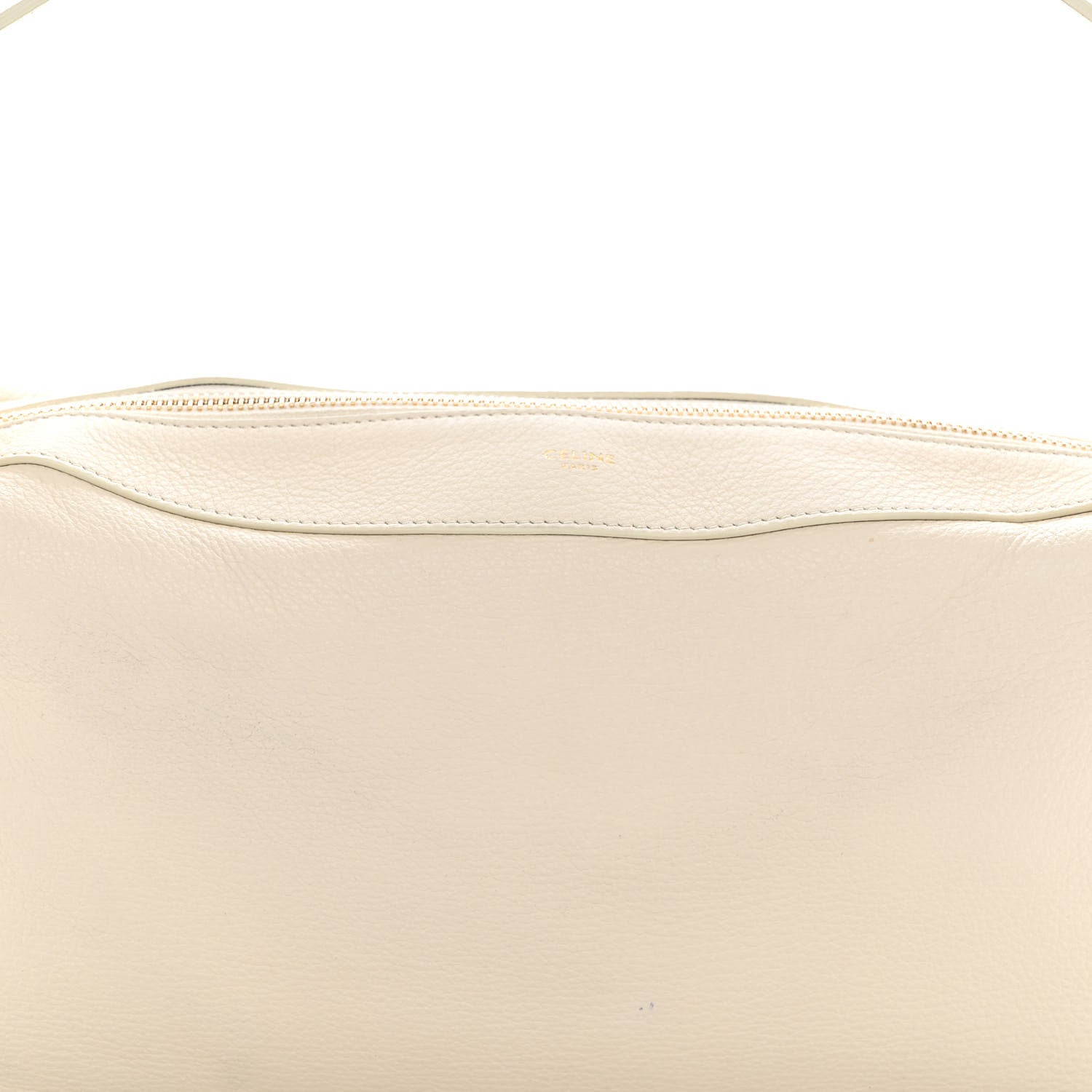 Celine Supple Calfskin Medium Romy Shoulder Bag Rice 8 of 11