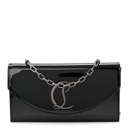 Christian Louboutin Patent Calfskin Loubi54 Crossbody Clutch Black 1 of 9