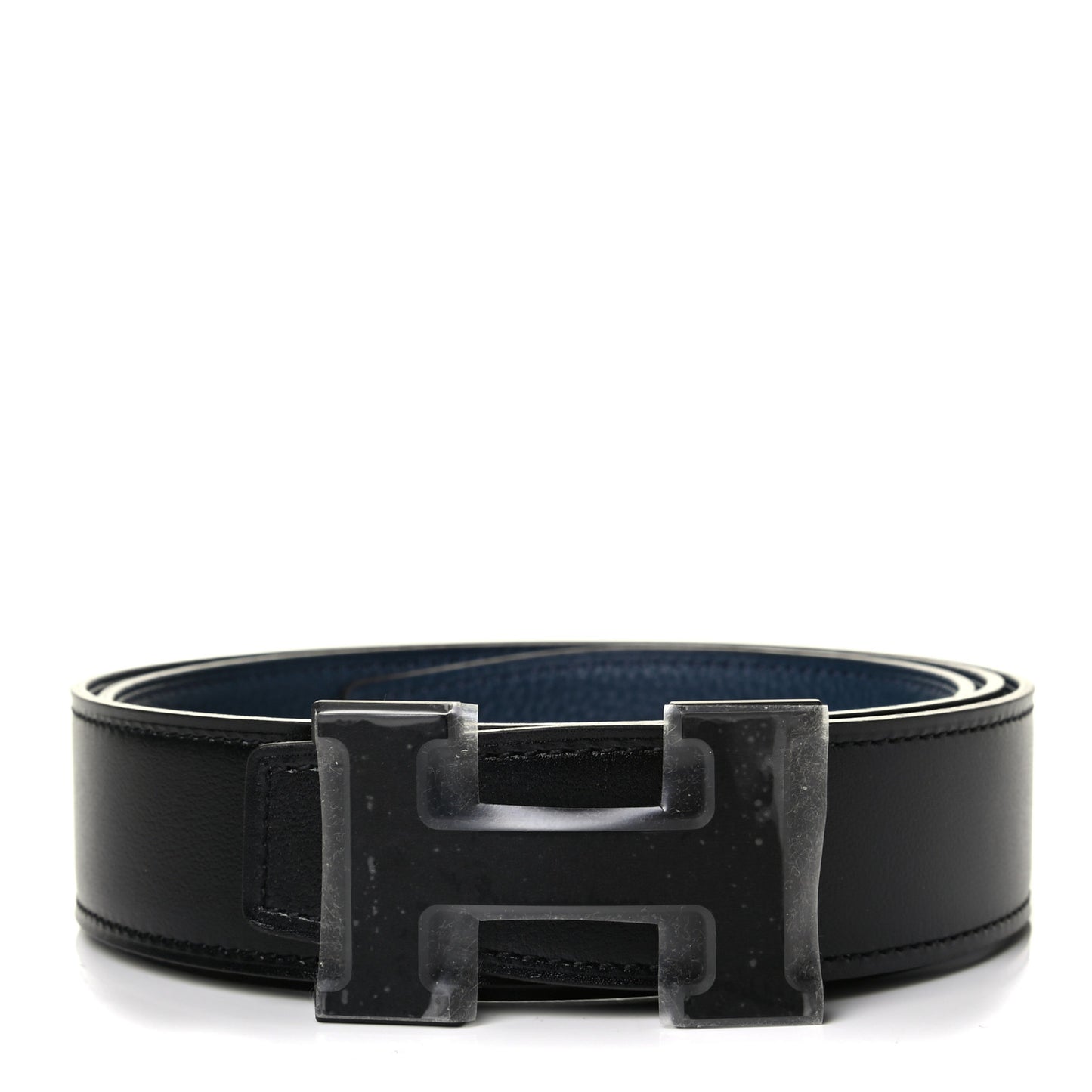 Box Togo 32mm Matte H Belt 90 Black Bleu De Prusse