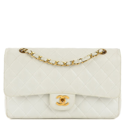 Chanel Caviar Quilted Medium Double Flap White 1 of 14