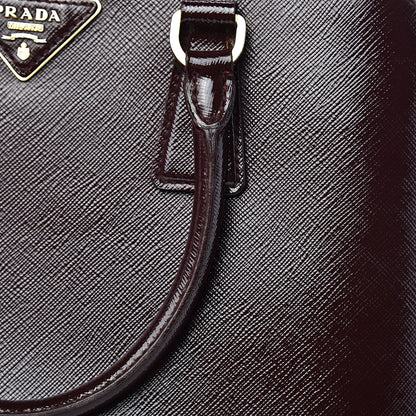 Prada Saffiano Vernice Medium Promenade Tote Granato 11 of 18