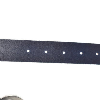 Gucci Cuoio Toscano Nickel Double G 30mm Belt 90 36 Blue 6 of 7