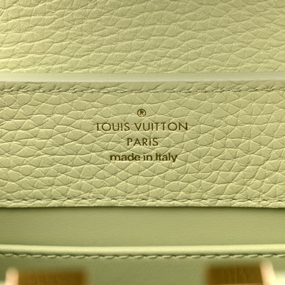 Louis Vuitton Taurillon Mini Capucines Vert Noto Green Milky White Vert Asnieres Green 6 of 8