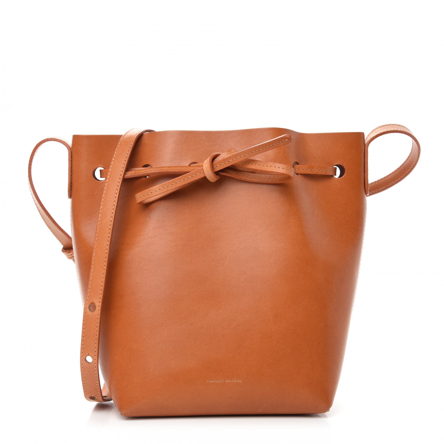 Mansur Gavriel Calfskin Mini Bucket Bag Cammello Rosa 1 of 11