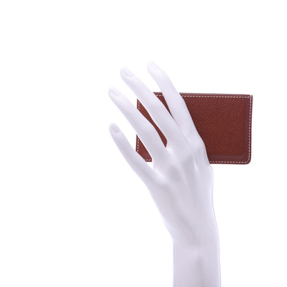 Hermes Epsom Porquerollers Card Case Brique 2 of 10