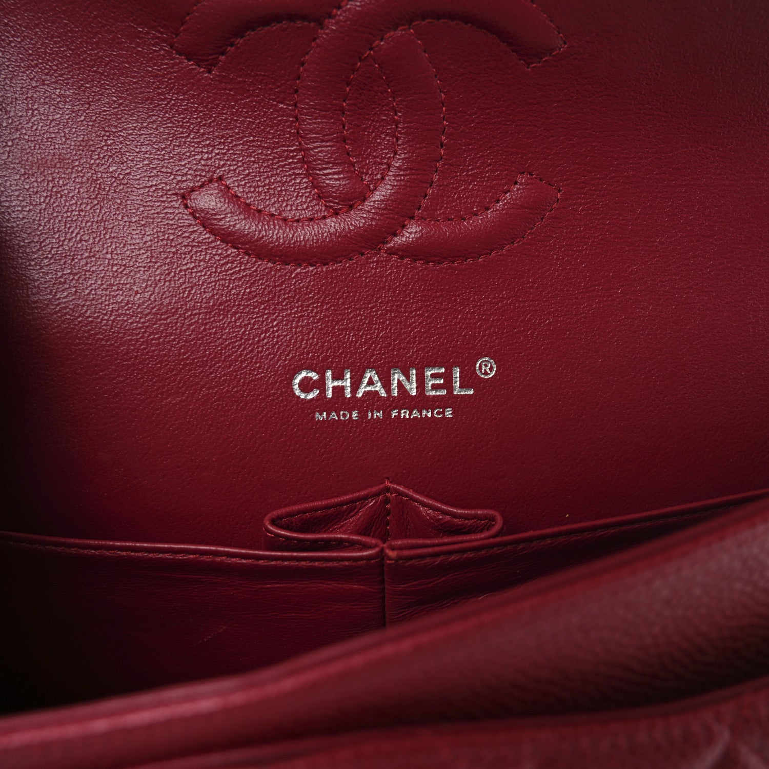 Chanel Caviar Quilted Medium Double Flap Red 6 of 10