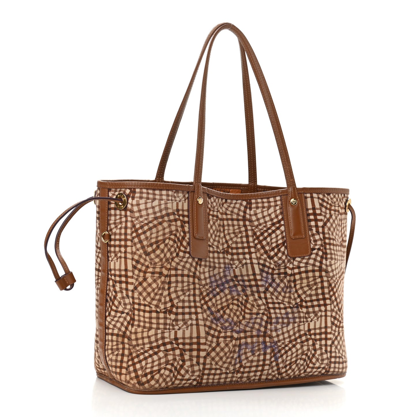 Visetos Medium Liz Reversible Shopper Tote Cognac