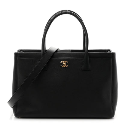 Chanel Calfskin Cerf Executive Shopper Tote Black 1 of 11