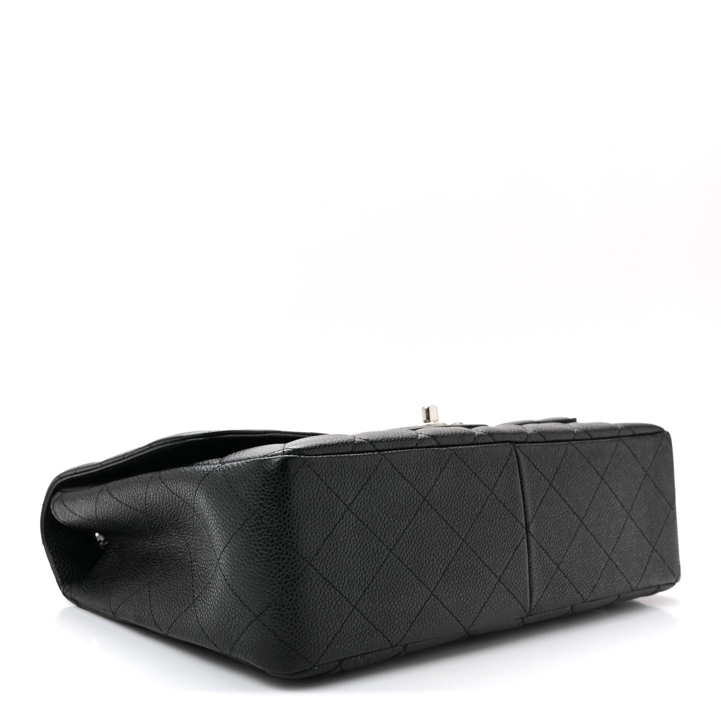 Caviar Quilted Jumbo Single Flap Black