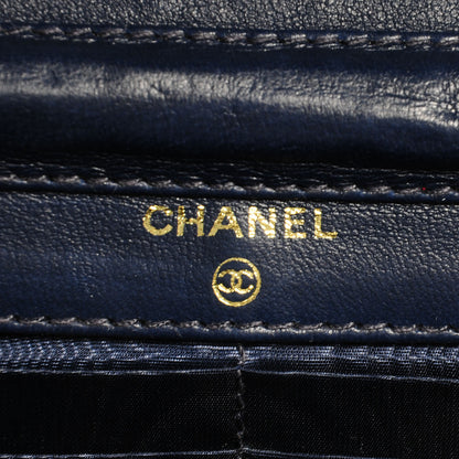 Chanel Denim Wallet on Chain WOC Blue 6 of 8