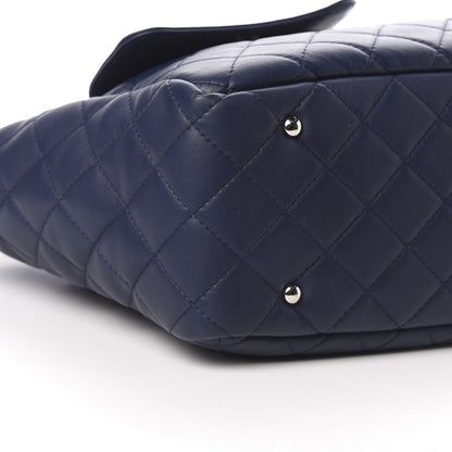 Chanel Calfskin Quilted Ultra Pocket Shopping Tote Navy 9 of 10