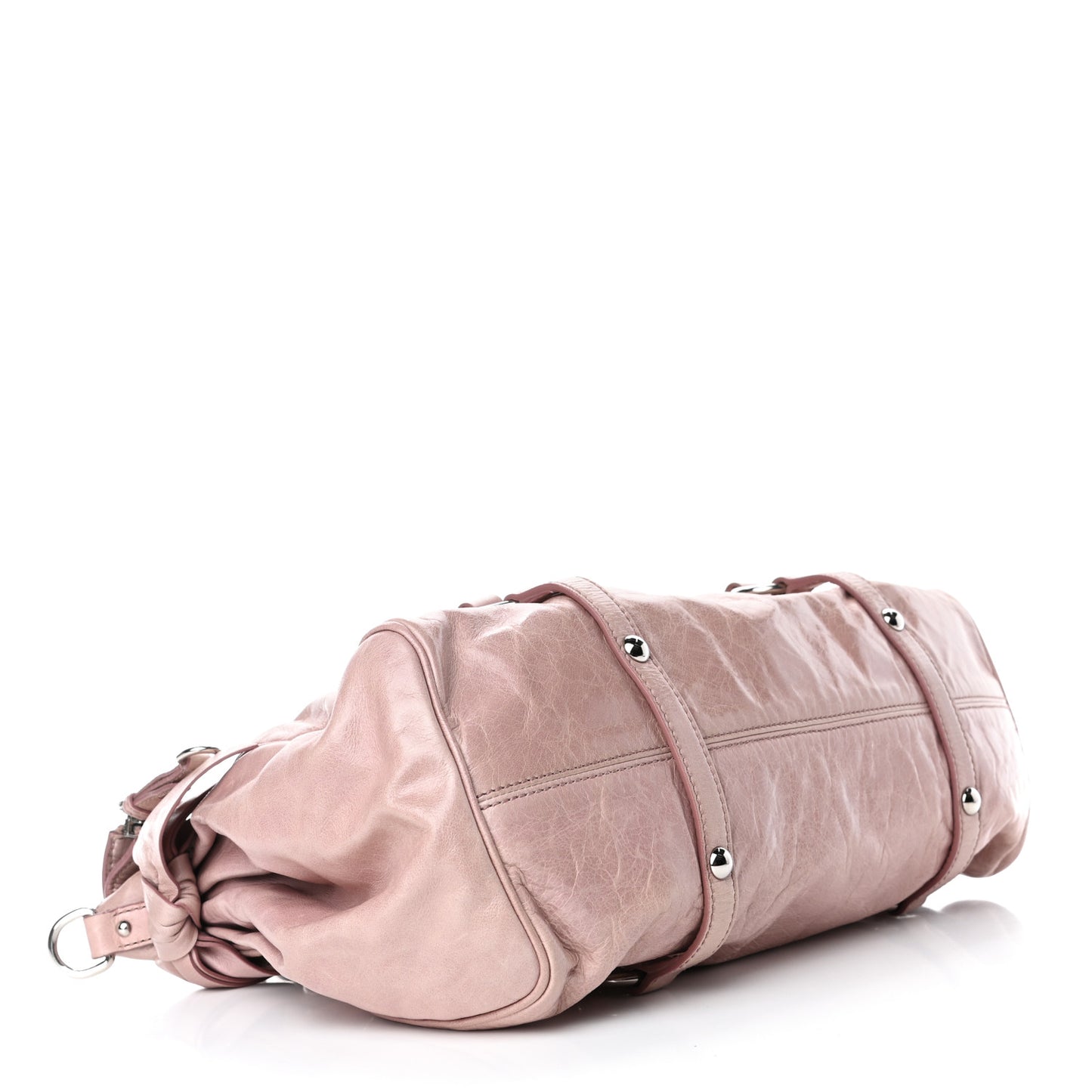 Vitello Lux Large Bow Bag Mughetto