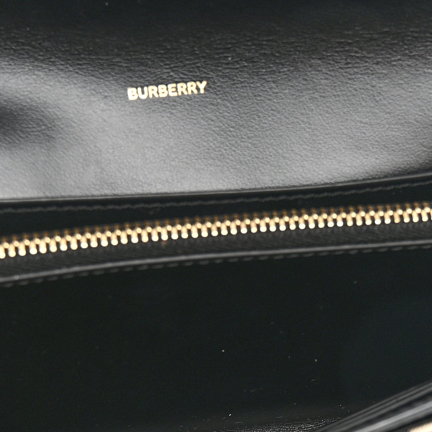 Burberry Vintage Check Grain Calfskin Halton Wallet Black 5 of 7