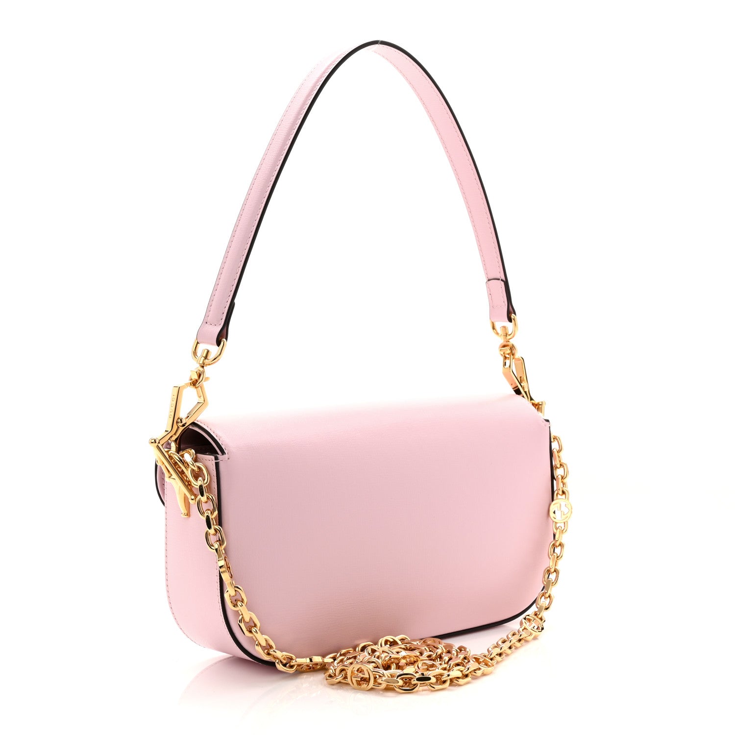 Gucci Azalea Calfskin Crystal Small Horsebit 1955 Chain Shoulder