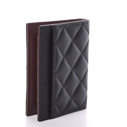 Chanel Caviar Quilted Card Holder Wallet Black 2 of 7