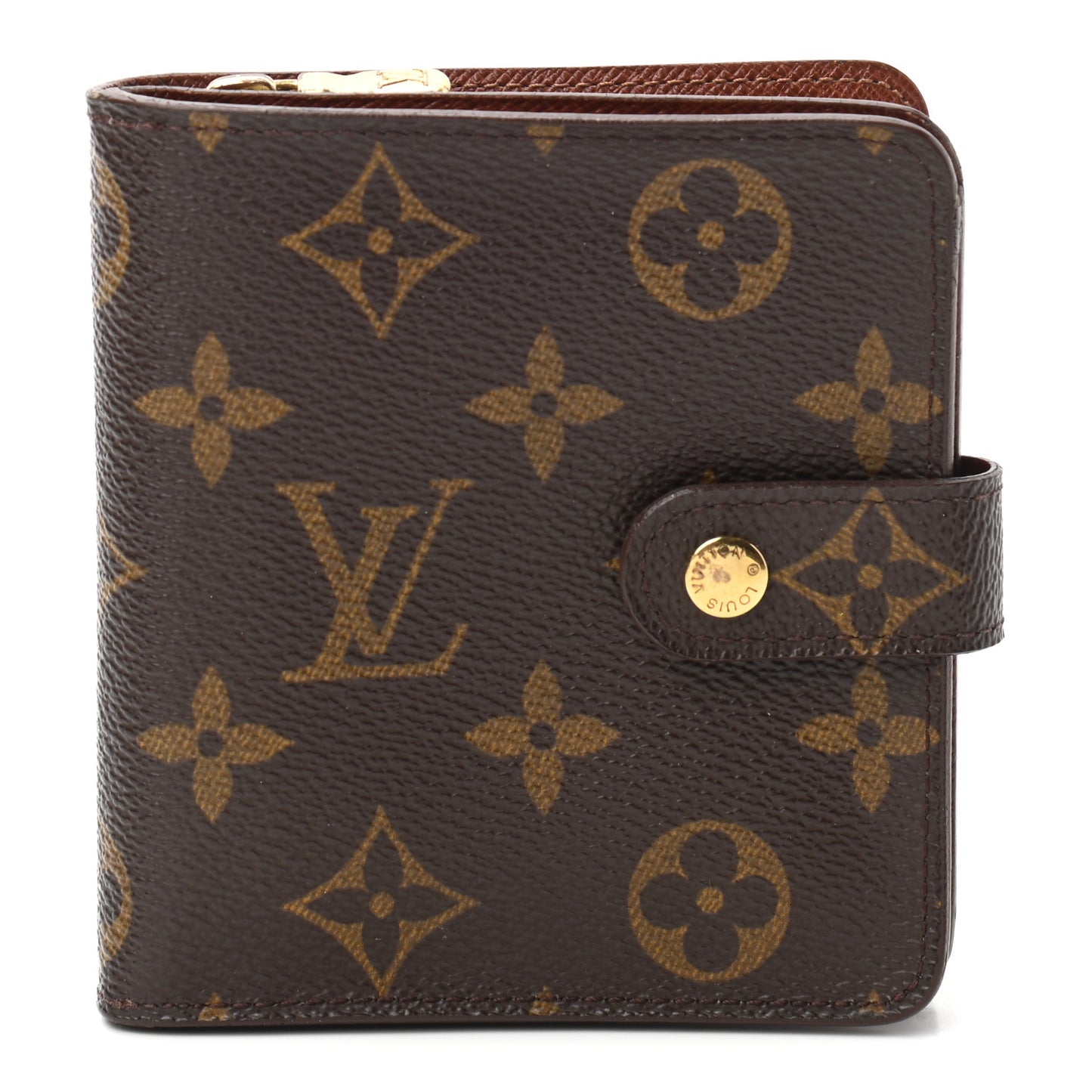 Monogram Compact Zippe Zipped Wallet