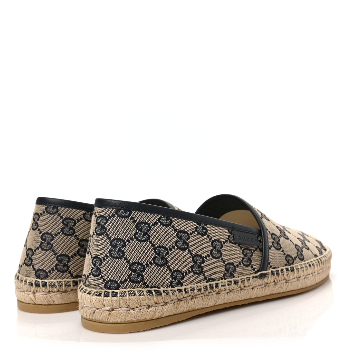 Monogram Miro Soft Calfskin Mens Espadrilles 9 Beige Blue