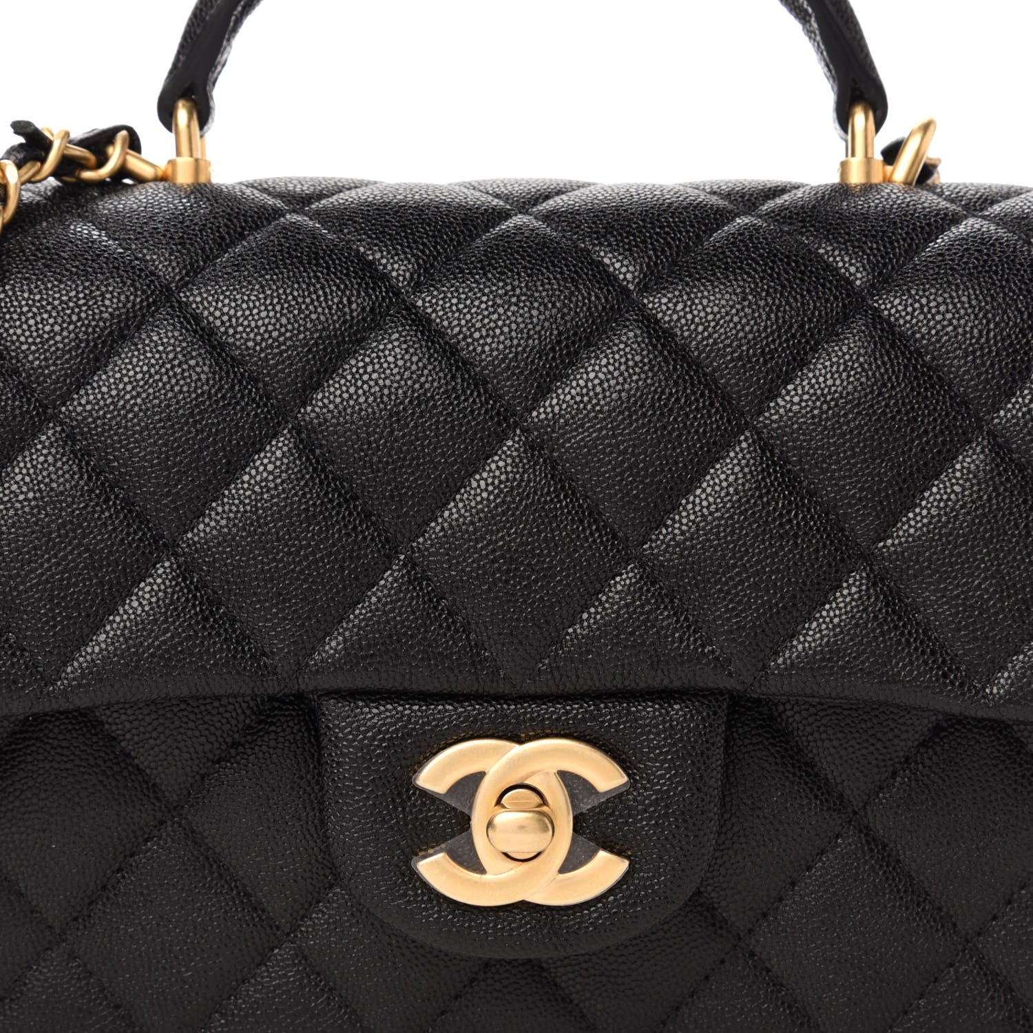 Chanel Caviar Quilted Mini Top Handle Rectangular Flap Black 10 of 11