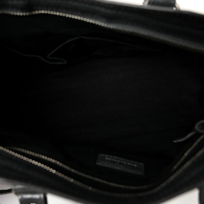 Balenciaga Agneau Classic Silver Hardware S City Logo Strap Gris Fossile White 6 of 11