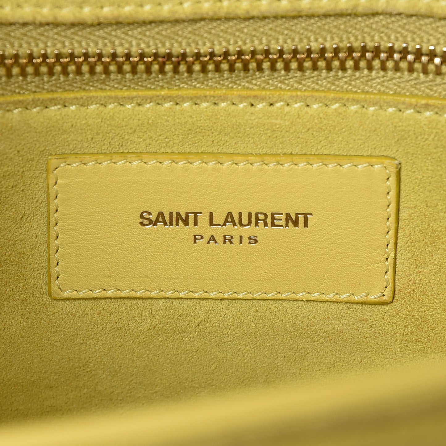 Calfskin Classic Y Satchel Yellow