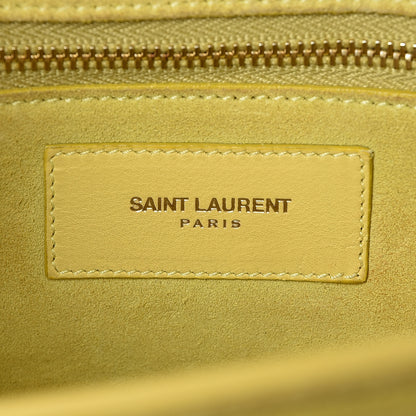 Saint Laurent Calfskin Classic Y Satchel Yellow 6 of 11