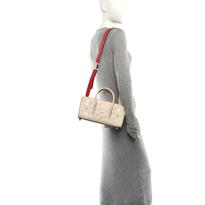 Christian Louboutin Calfskin Spikes Loubinthesky Paloma Baguette Leche 2 of 11