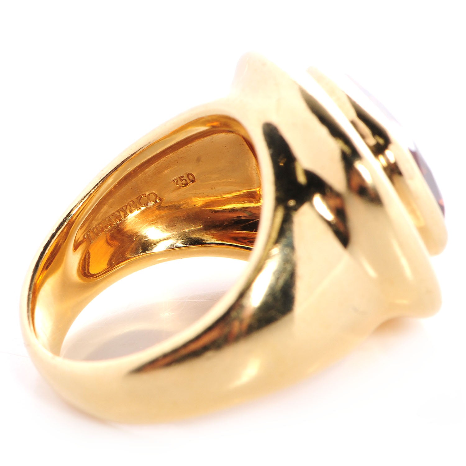 Tiffany Paloma Picasso 18k Yellow Gold Dome Ring size 5 4 of 6
