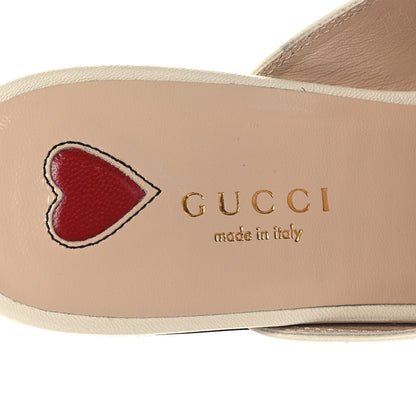 Gucci Malaga Kid Web Womens Princetown Slippers 35 Mystic White 8 of 10