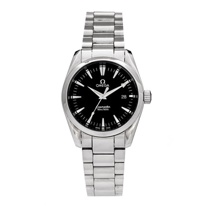 Omega Stainless Steel 36mm Seamaster Aqua Terra Quartz Watch Black 2518.50 1 of 4