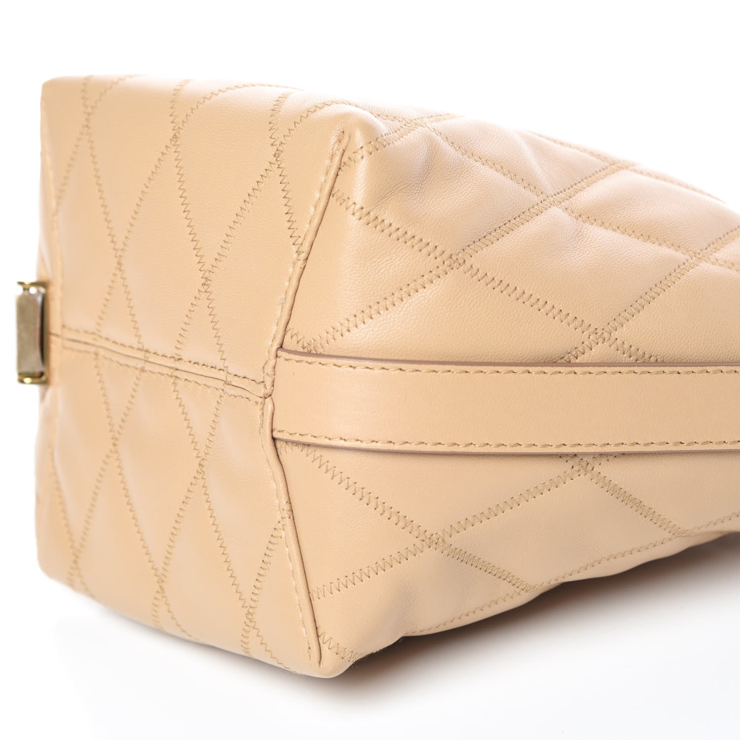 Givenchy Lambskin Quilted Mini GV Bucket Bag Beige Camel 6 of 11