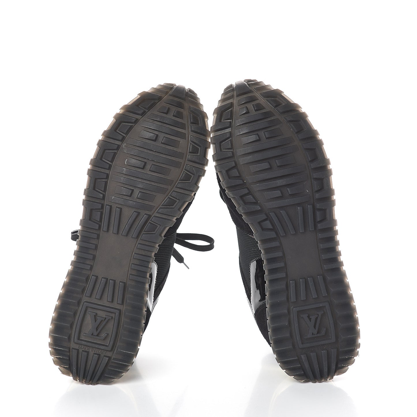 Suede Monogram Run Away Sneakers 36.5 Black