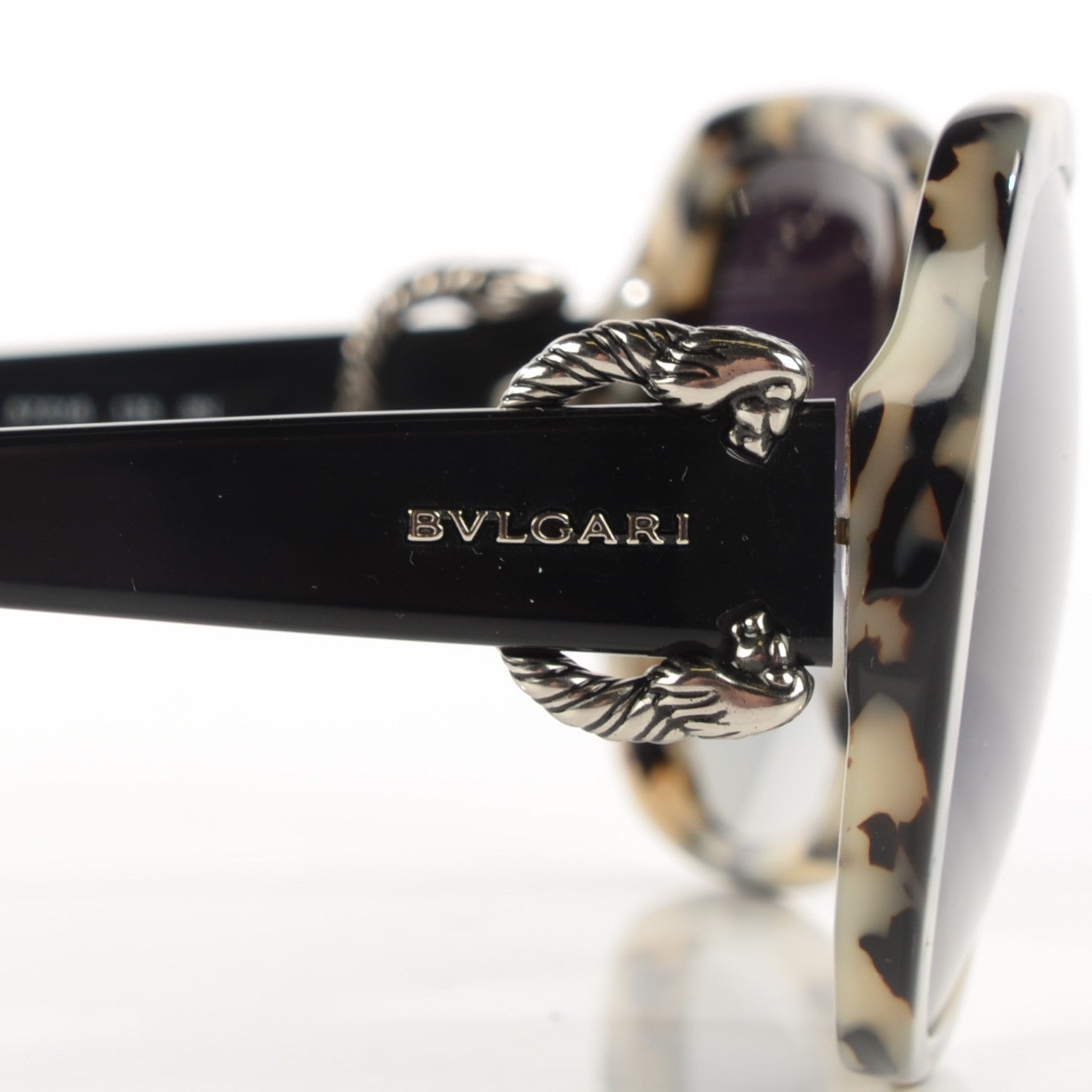Bulgari Tortoise Sunglasses 8077 Black 3 of 6