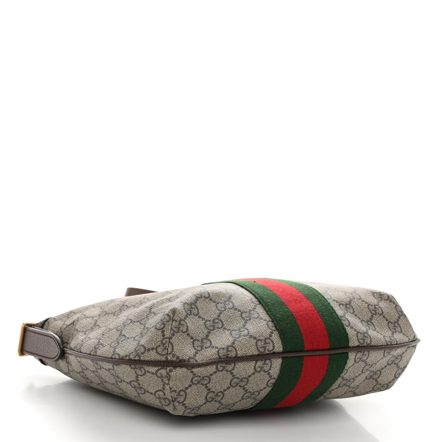 Gucci GG Supreme Monogram Web Small Ophidia Half Moon Hobo Brown 4 of 9