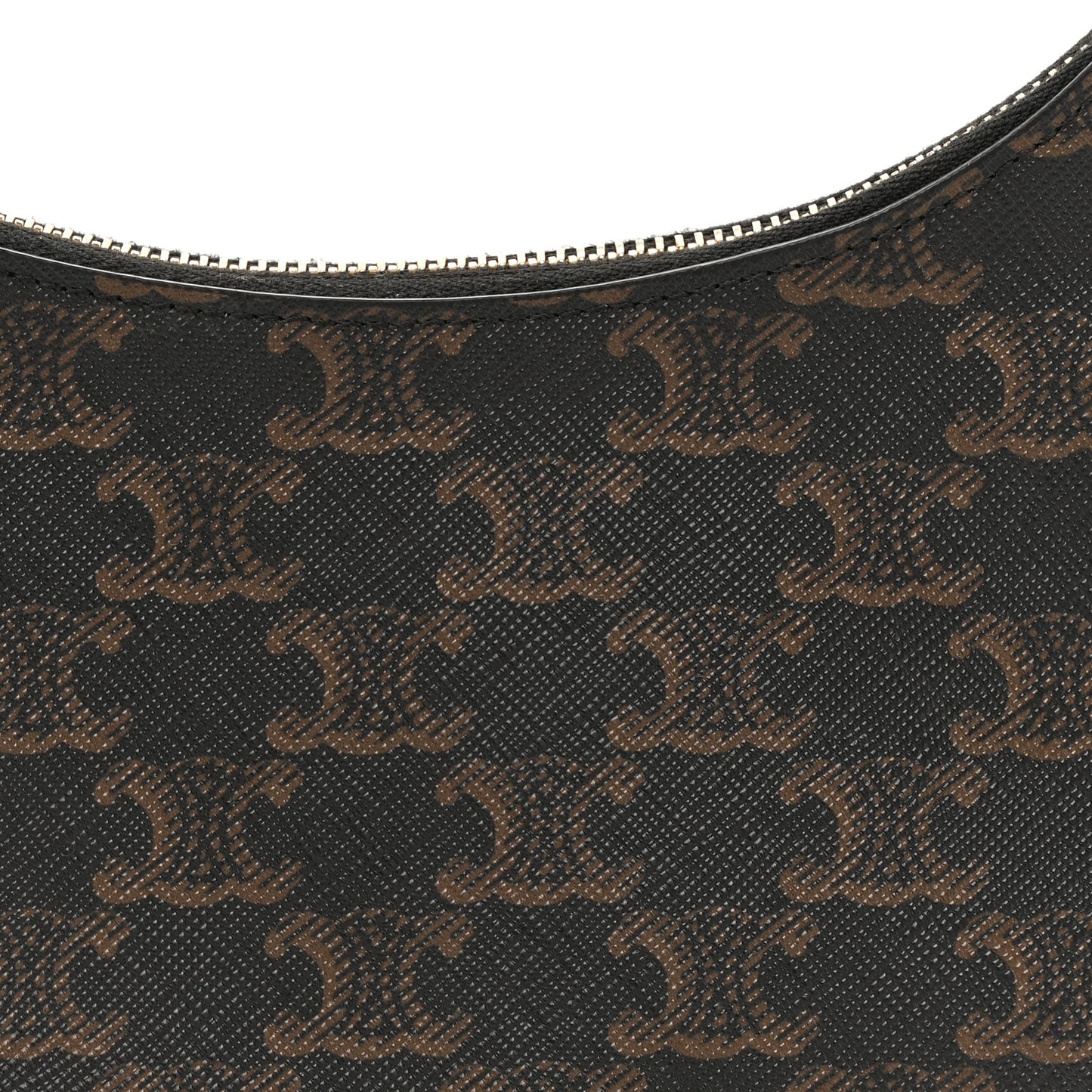 Triomphe Canvas Calfskin Ava Shoulder Bag Tan