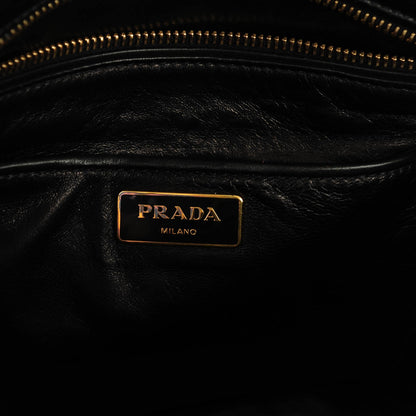 Prada Vitello Vintage Bowling Bag Black 6 of 8