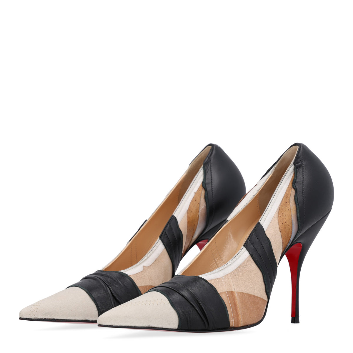 Christian Louboutin X MAISON MARGIELA Nappa Martinloula 100 Pumps 38 Black 4 of 9