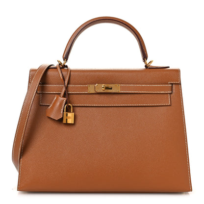 Hermes Epsom Kelly Sellier 32 Gold 1 of 15