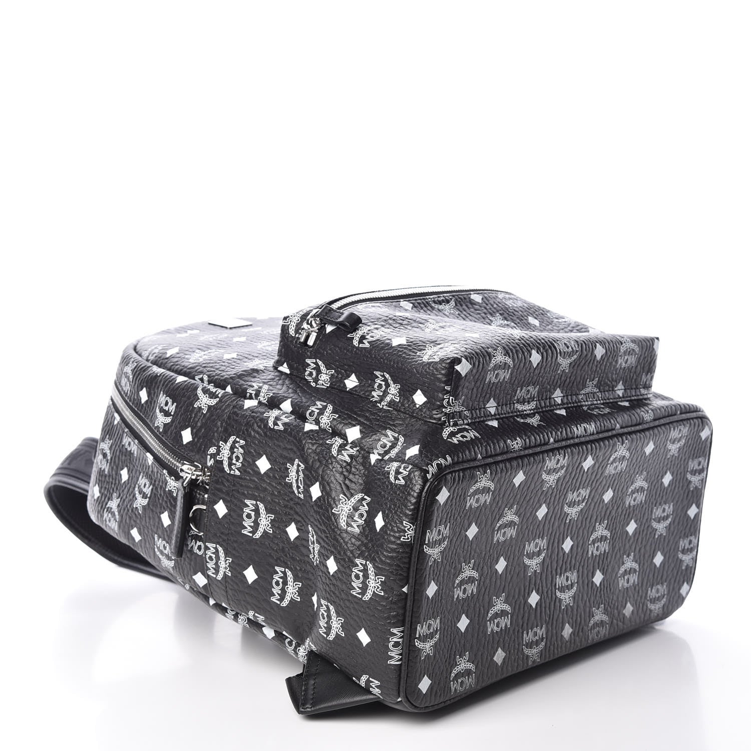 MCM Visetos Medium Stark Backpack Black 4 of 9