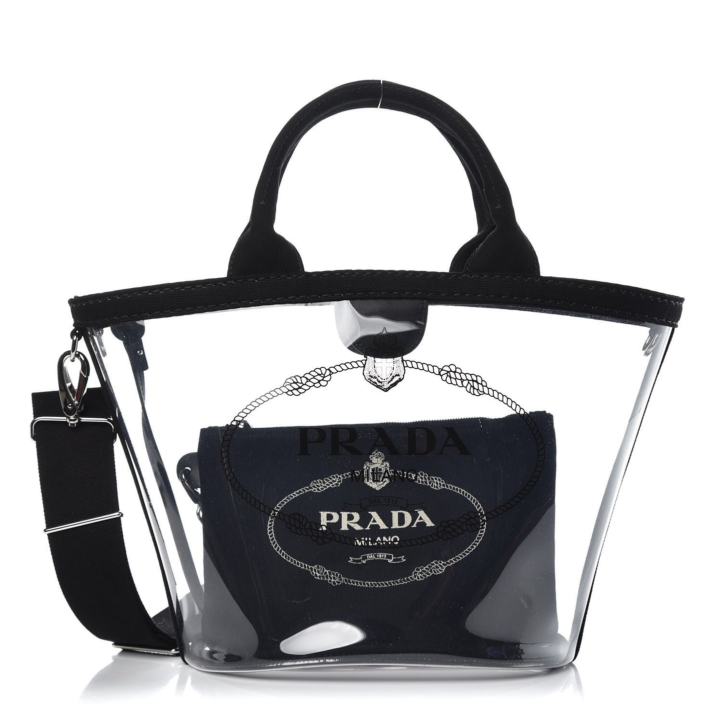 Plexiglass Canapa Small Shopper Tote Black