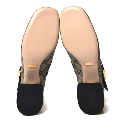Gucci GG Supreme Monogram Malaga Kid Blondie 55mm Ankle Boots 37.5 Beige Ebony New Acero 5 of 9
