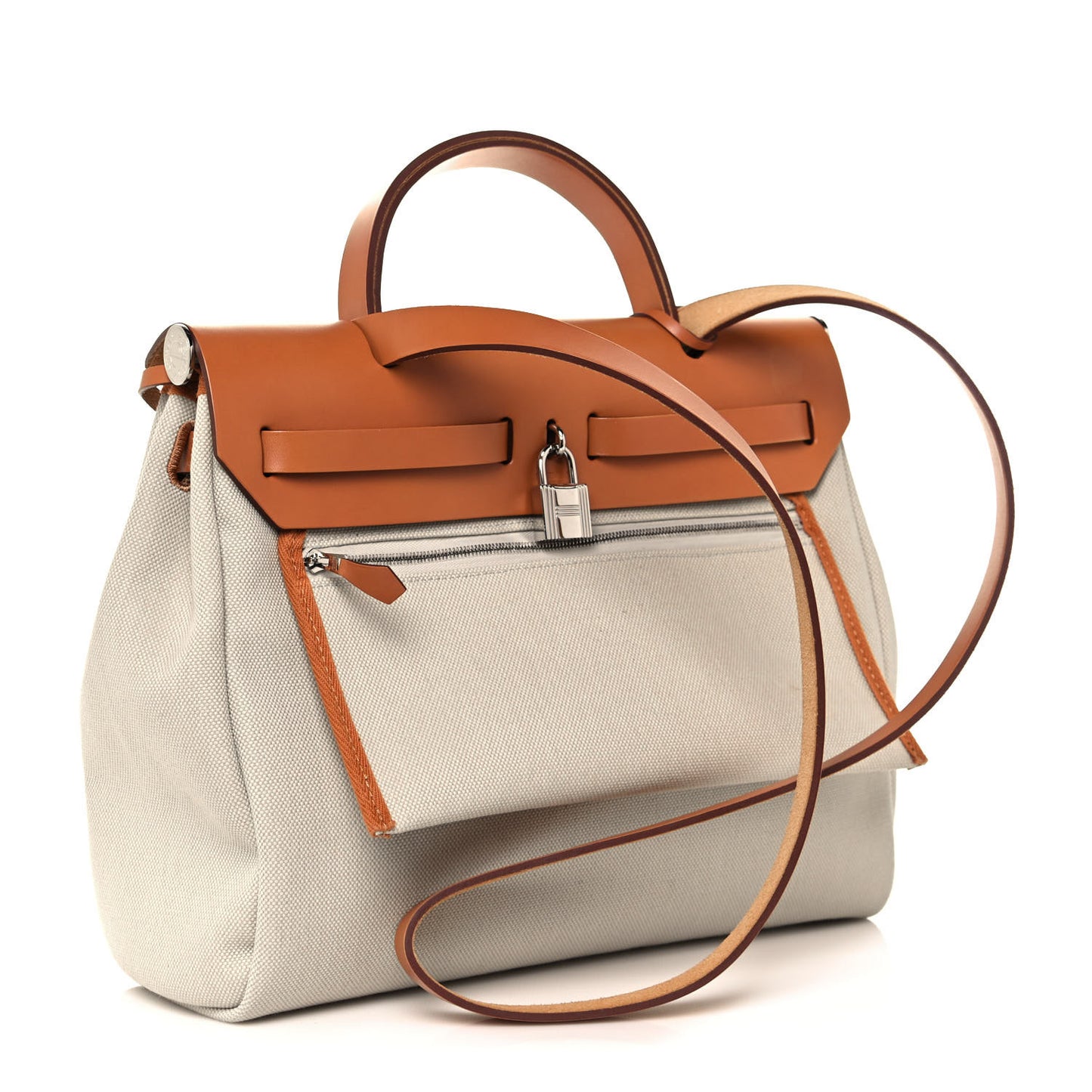 Vache Hunter Criss Viking Herbag Zip Retourne 31 PM Ecru Beige Naturel
