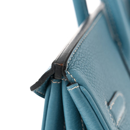 Hermes Togo Birkin 35 Blue Jean 16 of 16