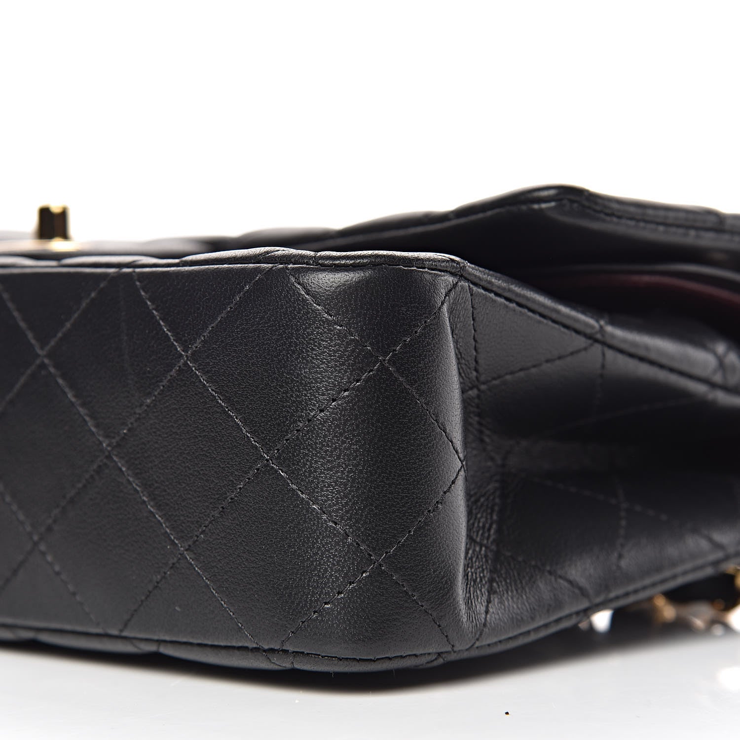 Chanel Lambskin Quilted Medium Double Flap Black 9 of 9