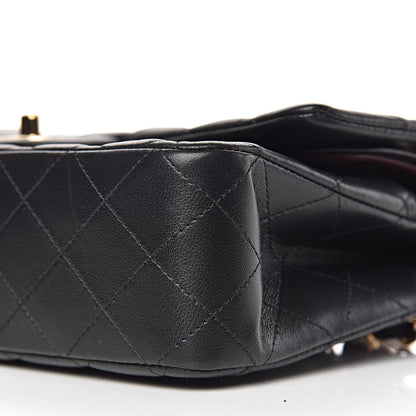 Chanel Lambskin Quilted Medium Double Flap Black 9 of 9