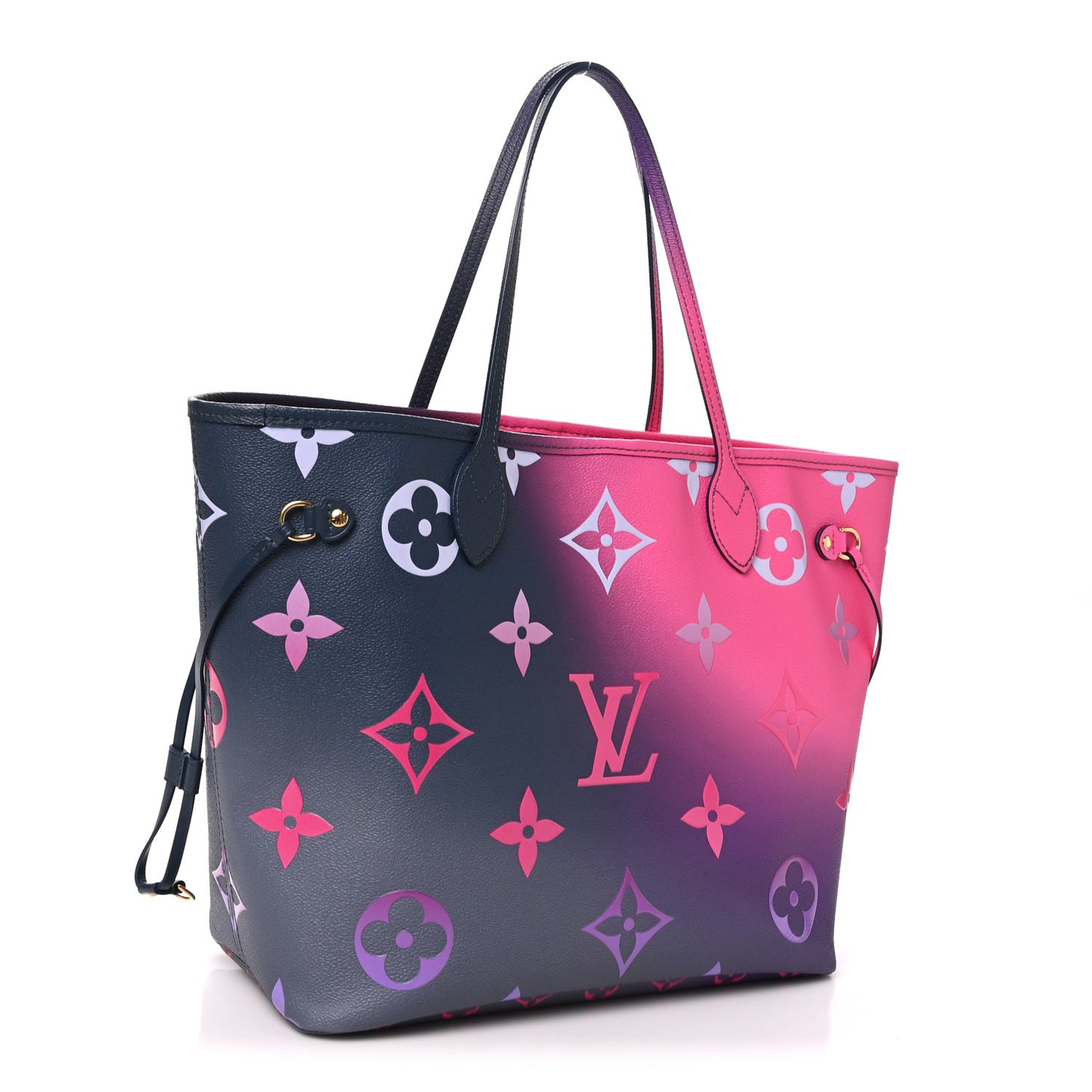 Monogram Giant Spring In The City Neverfull MM Midnight Fuchsia