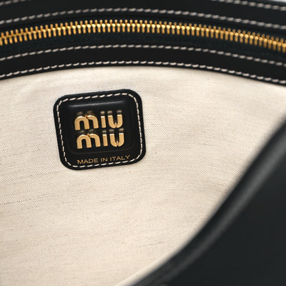 Miu Miu Nappa Ivy Bag Black 6 of 9