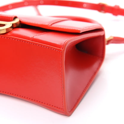 Balenciaga Shiny Box Calfskin Hourglass Top Handle Bag XS Bright Red 7 of 7