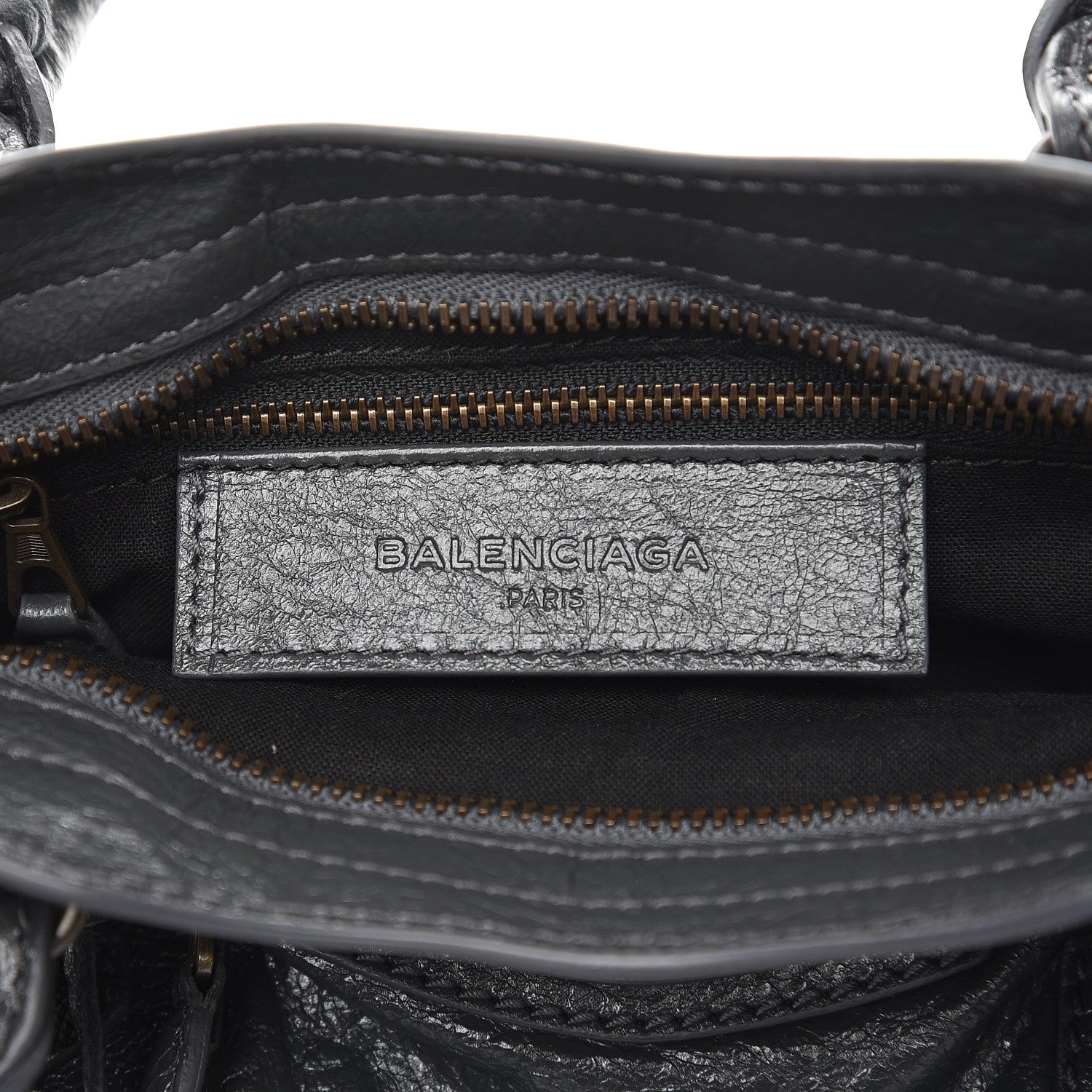 Balenciaga Agneau Giant 12 Gunmetal Hardware Mini City Gris Fossile 7 of 8